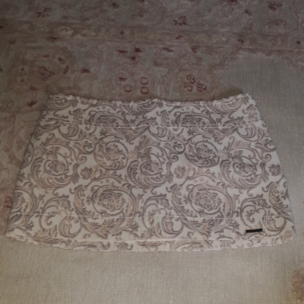 Cream and rose gold skirt